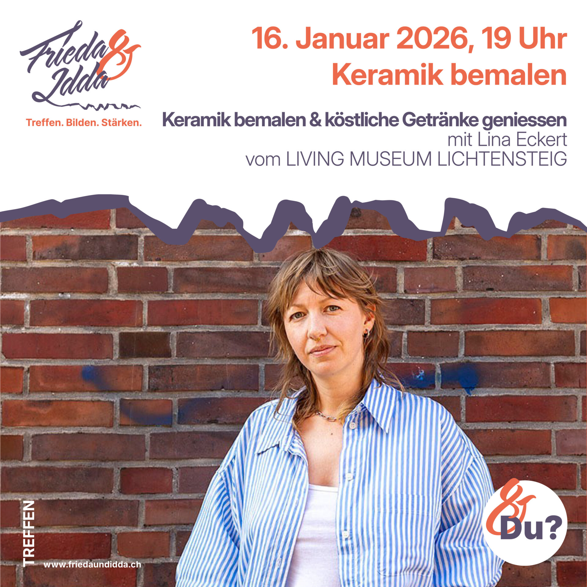 Keramik bemalen & köstliche Getränke geniessen mit Lina Eckert vom LIVING MUSEUM LICHTENSTEIG